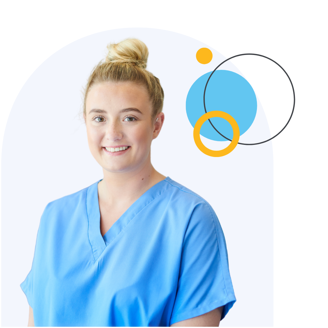 Practice staff member checking personalised KPIs